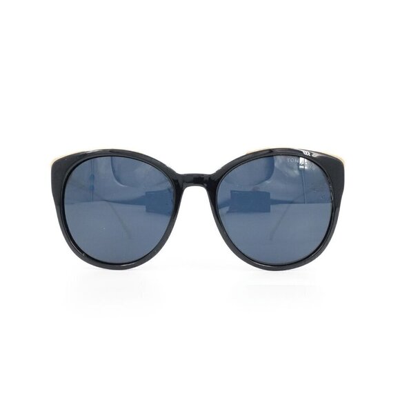 Tom Ford TF641 Round Sunglasses Black and Blue OS
